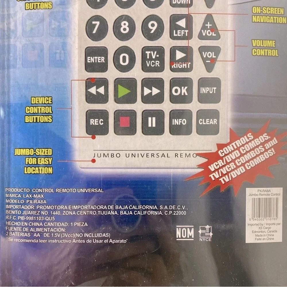 Jumbo Universal Remote Control - Picture 16 of 16